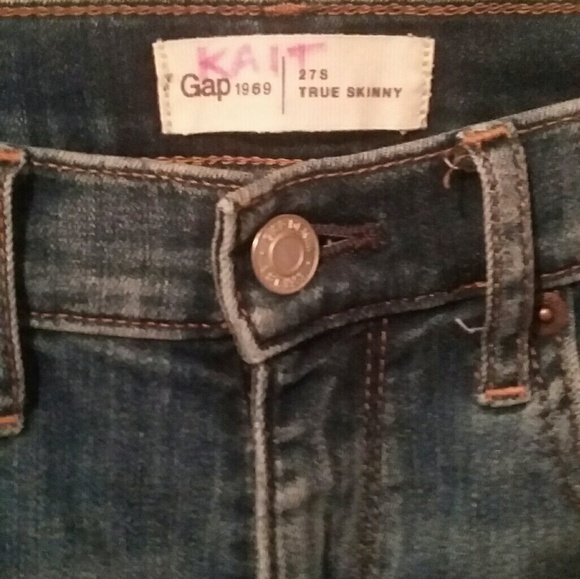 Gap True Skinny Medium Indigo Jeans 27s - Picture 2 of 5